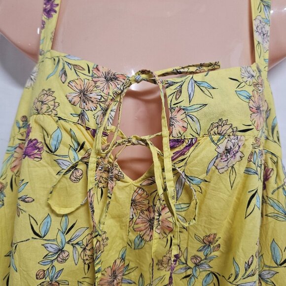 NATURAL LIFE Floral Midi Sun Dress Women Size S/XS Cotton - Picture 12 of 13